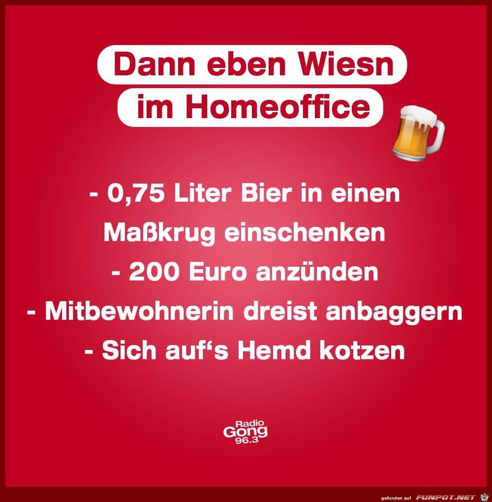 Wiesn in Homeoffice