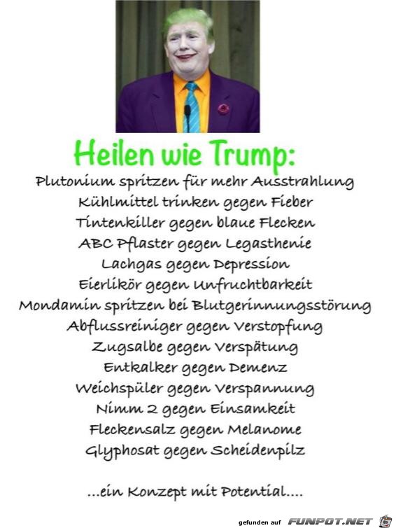 Trump als Arzt Trump als Arzt