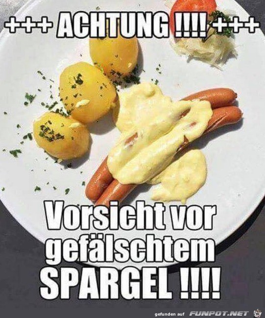 Achtung vor geflschtem Spargel