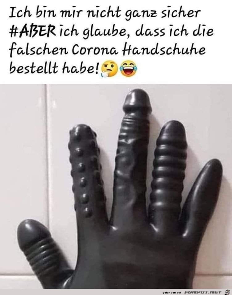 Falscher Handschuh