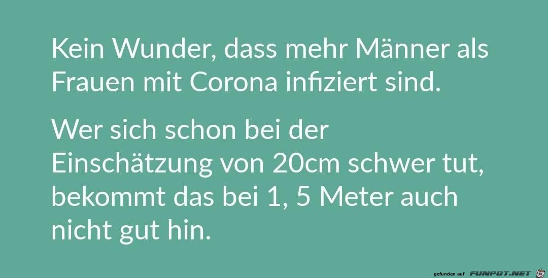 Mehr Mnner als Frauen sind infiziert