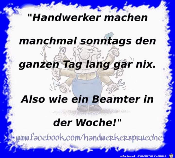 Handwerker arbeiten Sonntags nicht Handwerker arbeiten Sonntags nicht