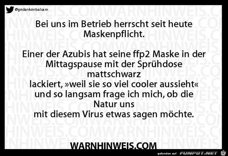 Maskenpflicht