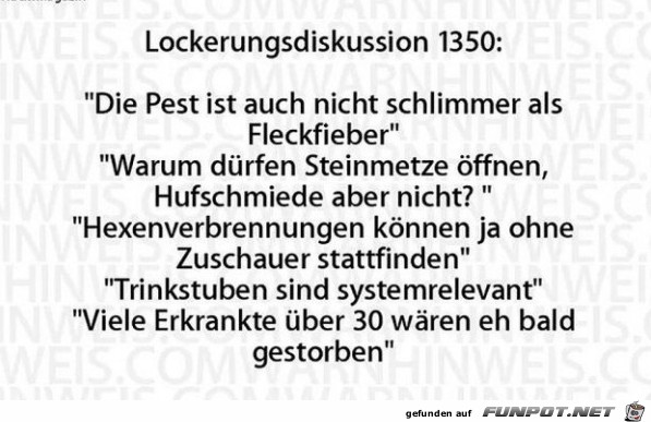 Lockerungsdiskussion