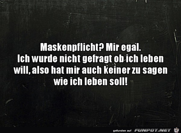 Maskenpflicht...