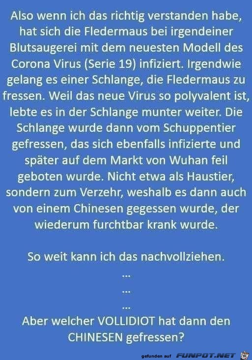 Verbreitung des Covid 19 Virus