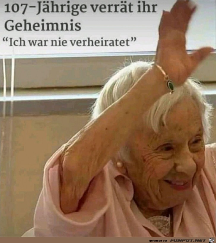 107-jhrige verrt ihr Geheimnis