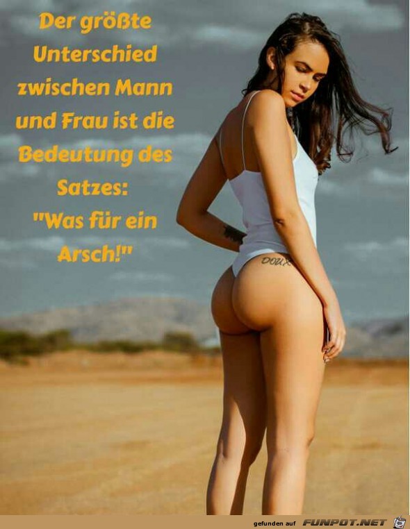 der grte Unterschied zwischen Mann und Frau