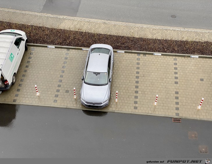 So kann man auch parken