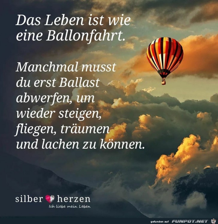 Das Leben ist eine Ballonfahrt