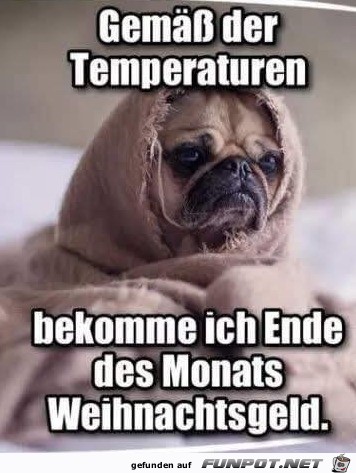 Es ist kalt