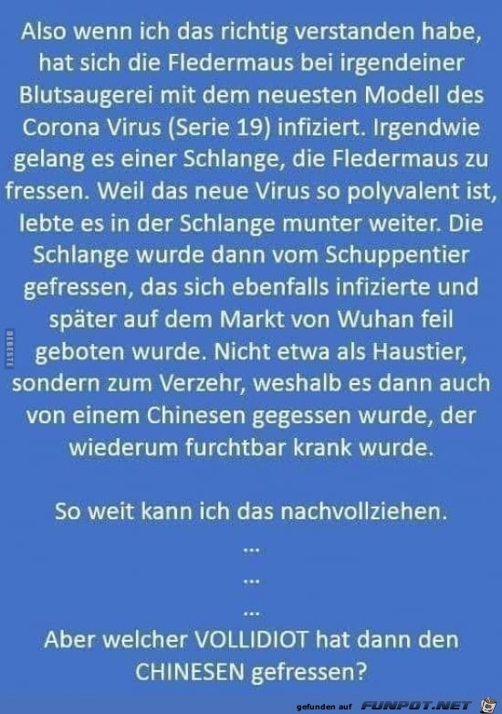 Herkunft des Virus Herkunft des Virus