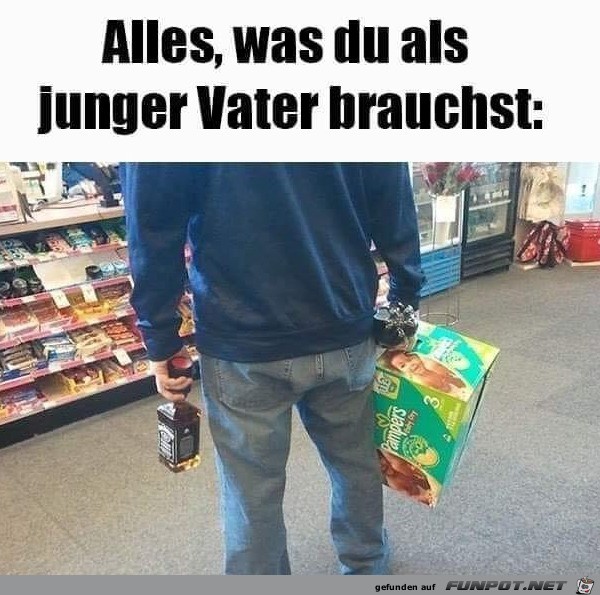 Alles was ein junger Vater braucht