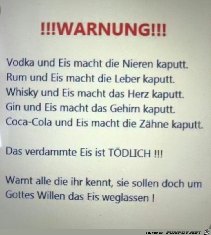 !!! Warnung !!!