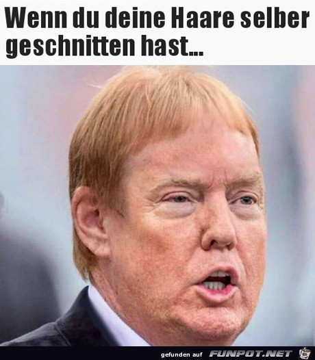 Haare selber geschnitten