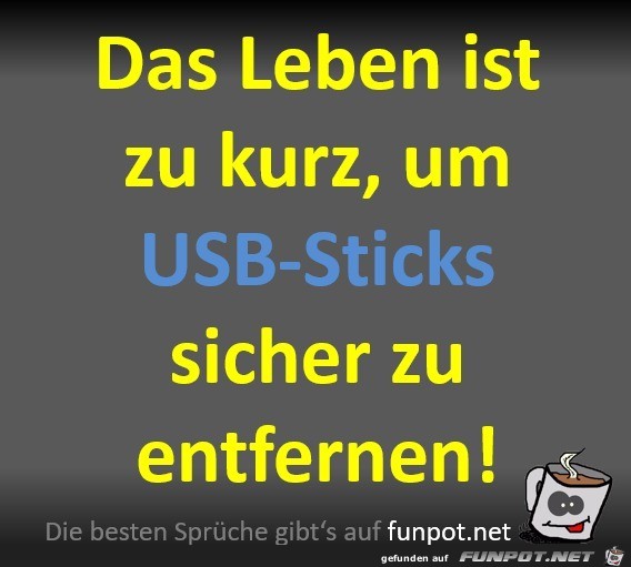 USB-Sticks sicher entfernen