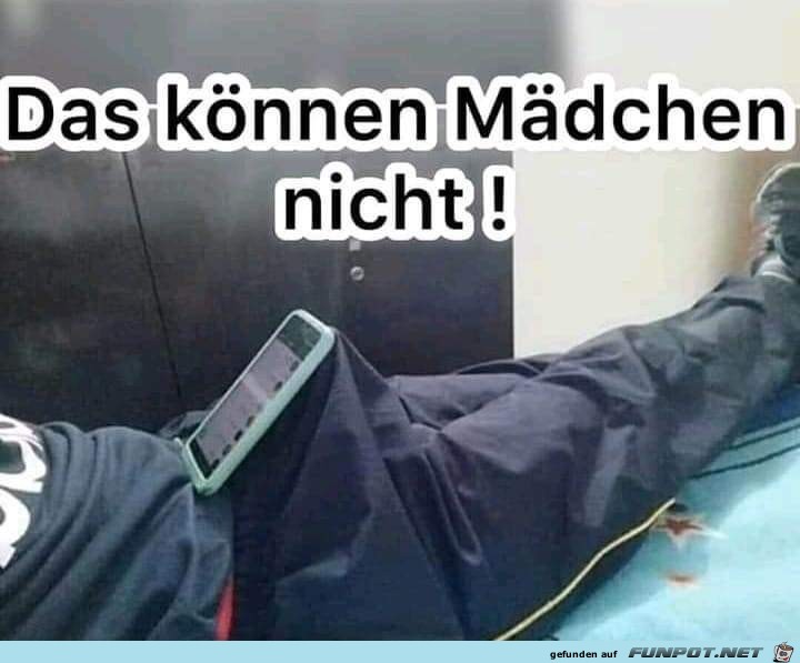 Das knnen Mdchen nicht!