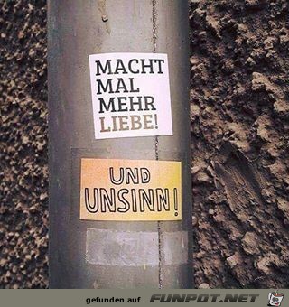 Liebe und Unsinn