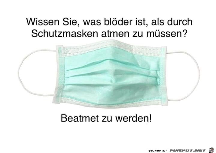 Schutzmasken sind besser