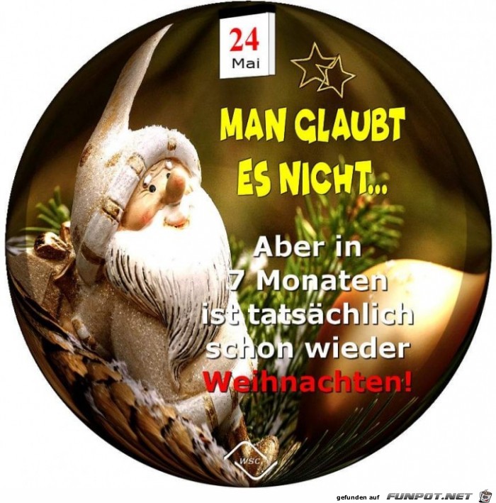 Man glaubt es nicht...