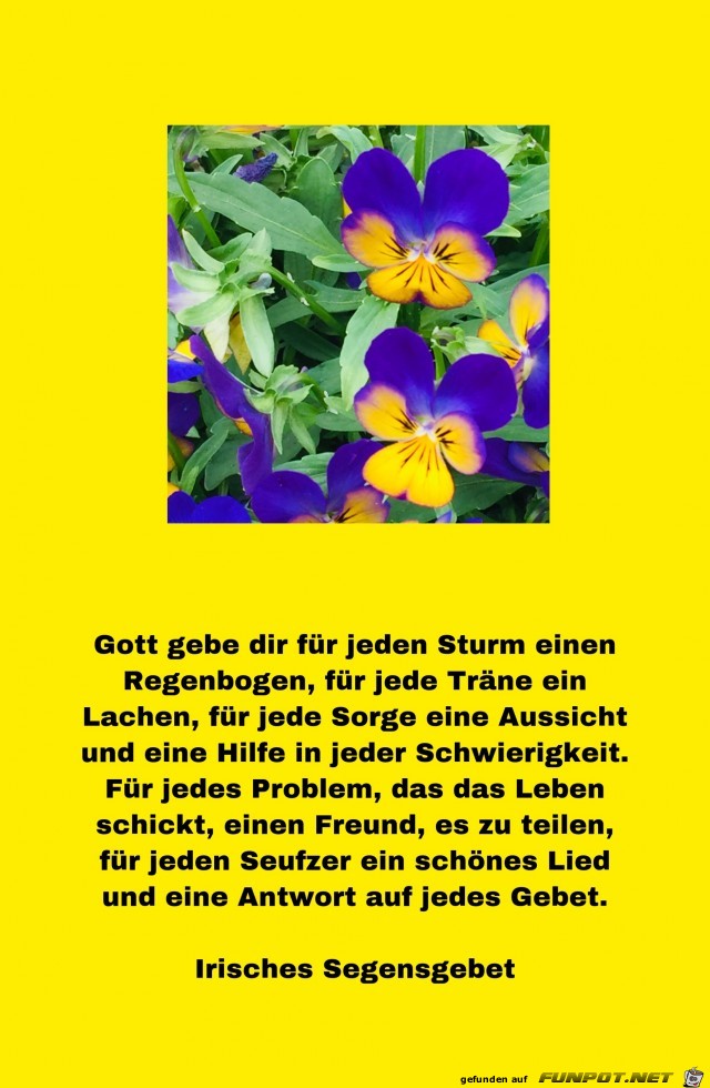 gott gebe dir fuer jeden sturm