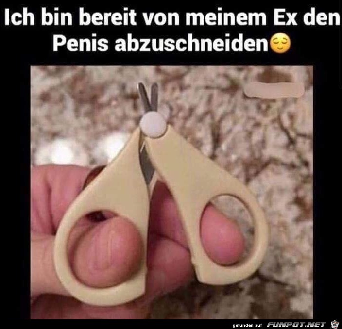 Bin bereit zum Abschneiden