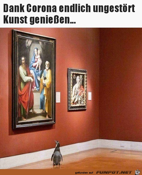 Endlich ungestrt Kunst genieen