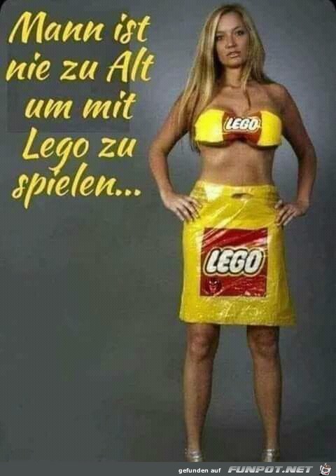 Mann ist nie zu...Lego