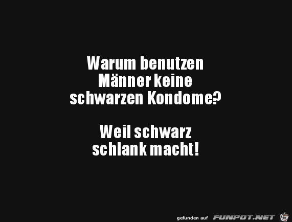 Schwarze Kondome