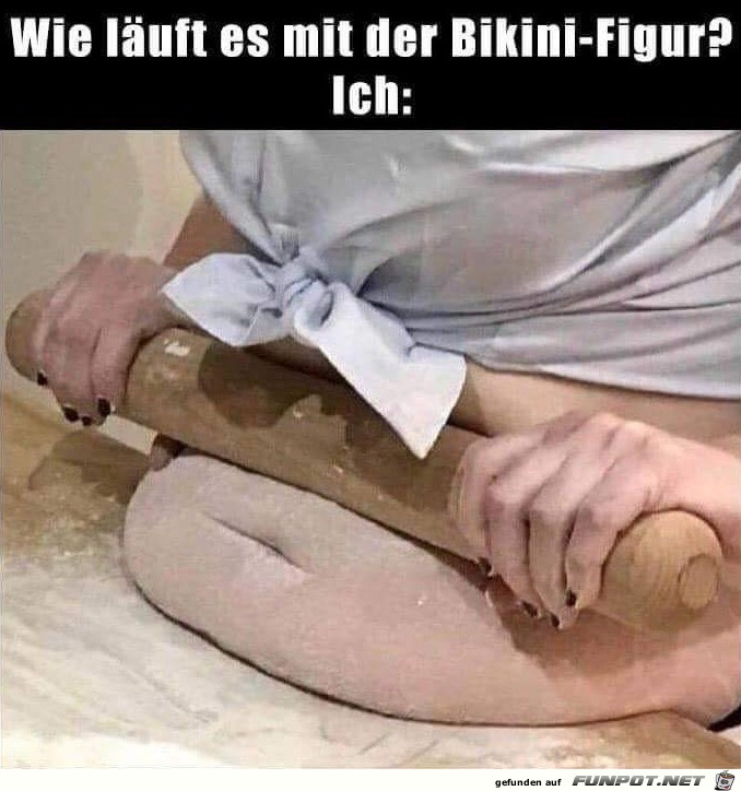 Wie luft es mit der Bikini-Figur