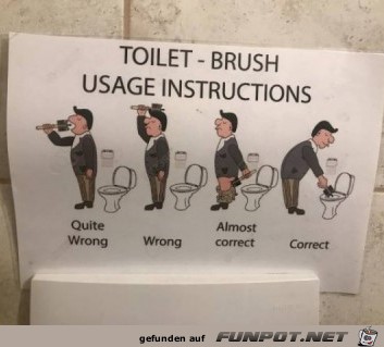 Benutzung der WC-Brste