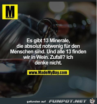 Es gibt 13 Minerale