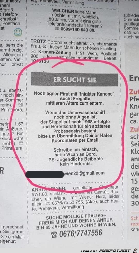 Er sucht sie