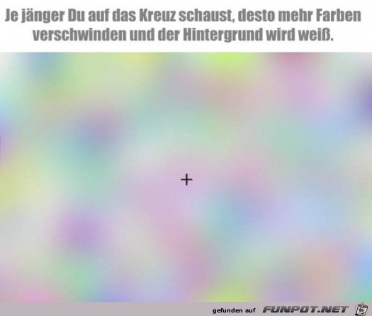 Schau auf das schwarze Kreuz