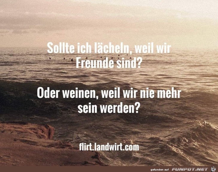 Lachen oder weinen