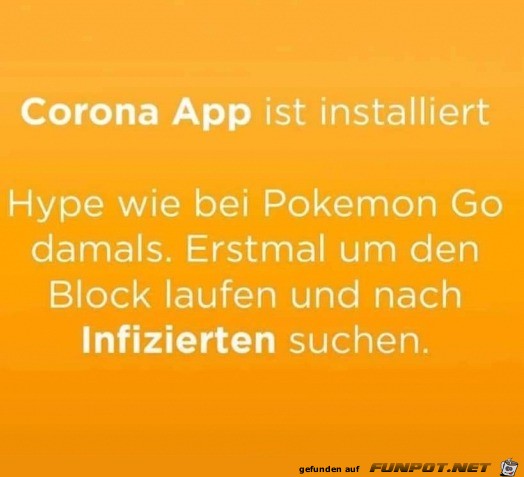 Corona App installiert