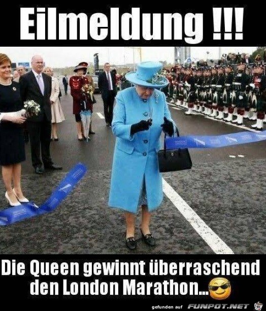 Queen hat den Marathon gewonnen