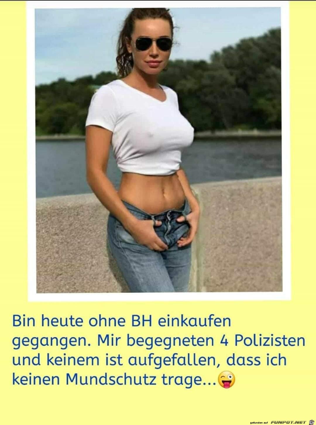 ohne Mundschutz