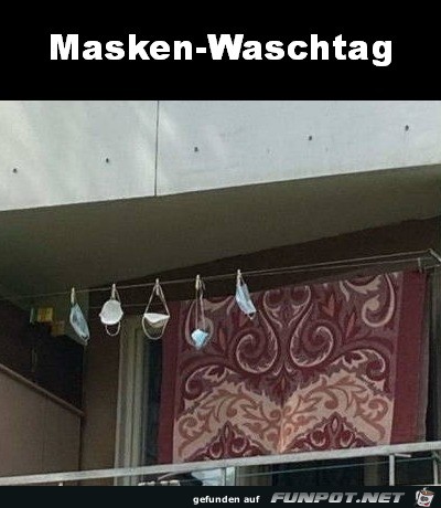 Masken-Waschtag