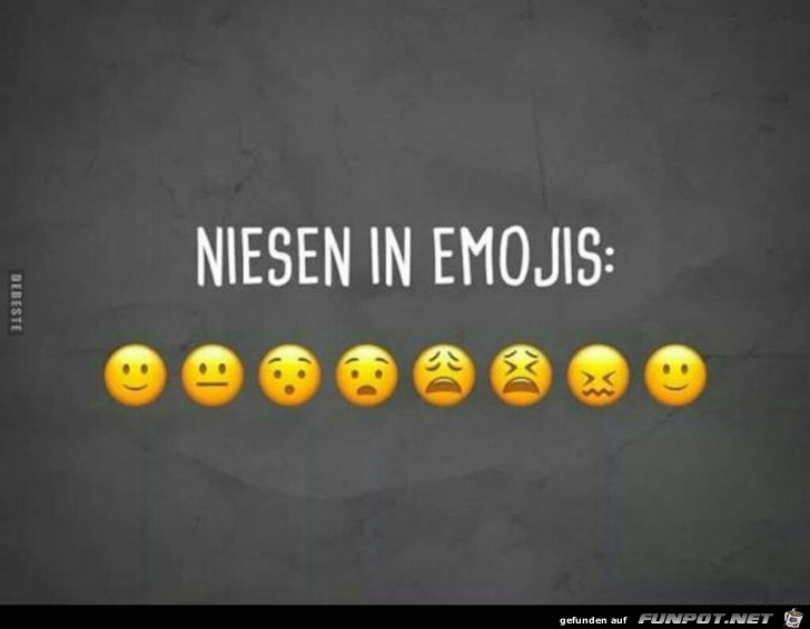 Niesen in Emojis