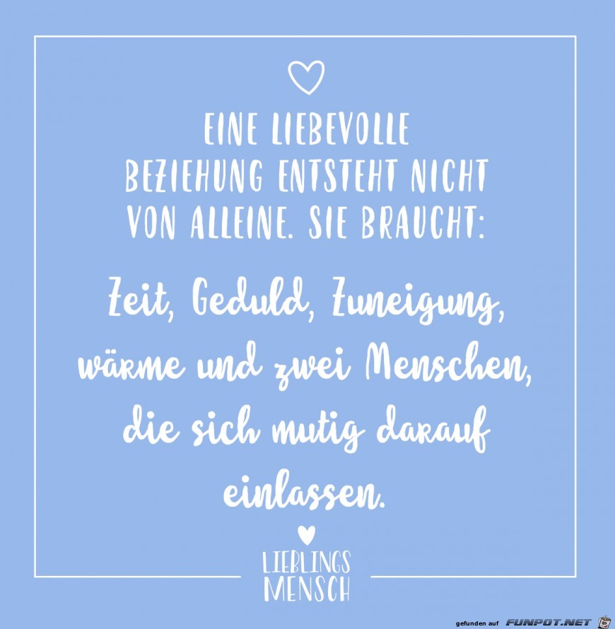 Eine liebevolle Beziehung