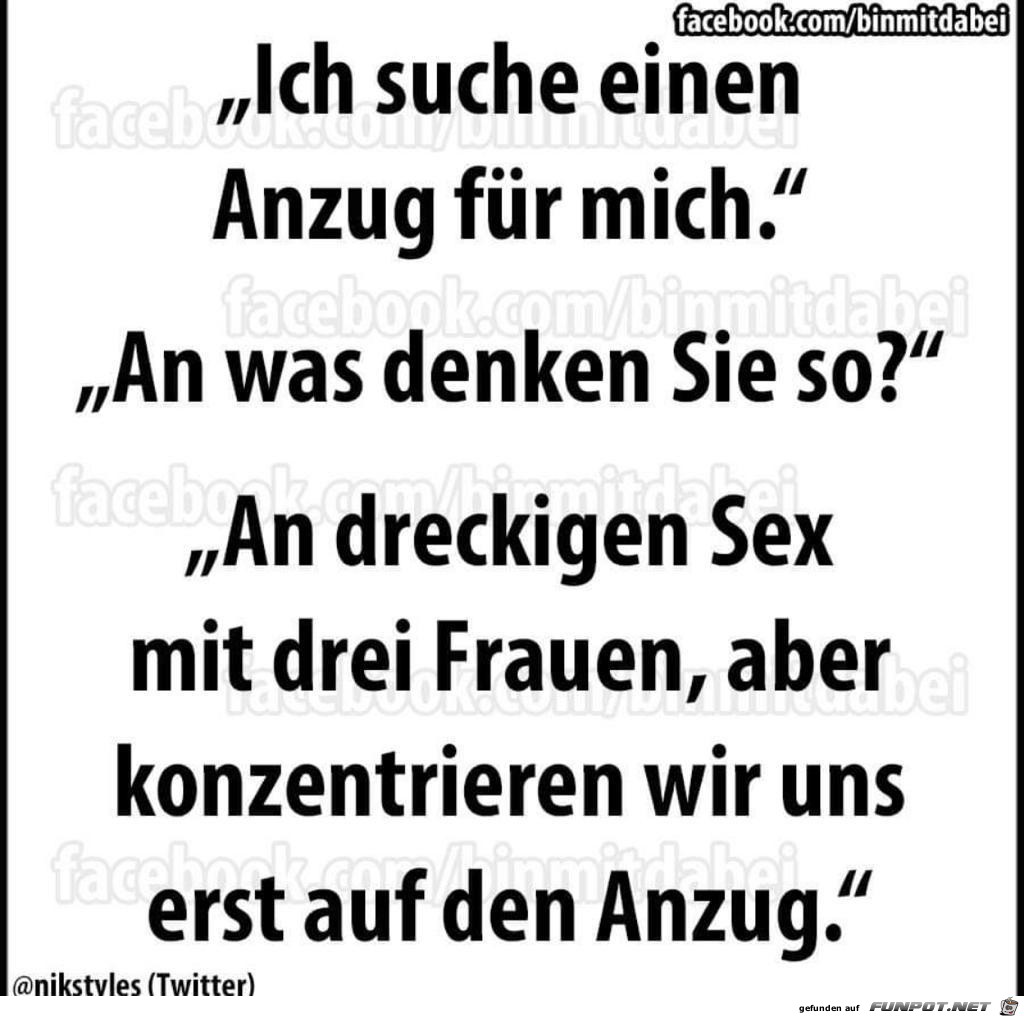 Ich suche einen Anzug...