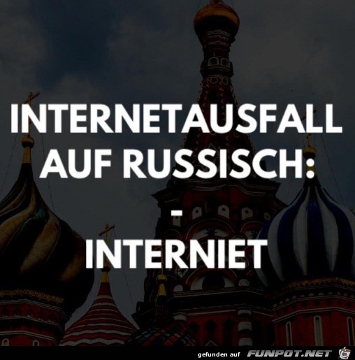 Internetausfall auf russisch