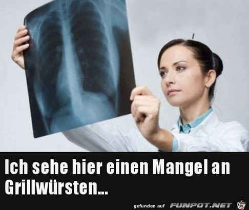 Ein Mangel an Grillwrsten