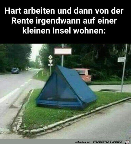 Auf einer Insel wohnen