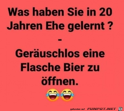 Was hast du in 20 Jahren Ehe gelernt?