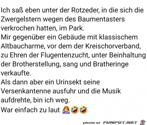 ziemlich schwer zu lesen