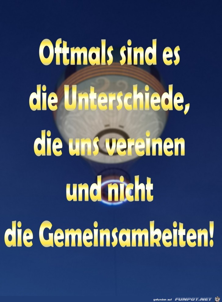 Spruch Unterschiede