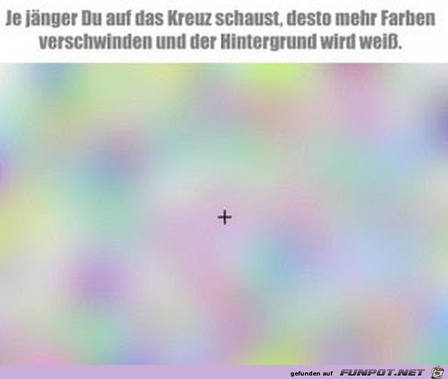 Schau auf das Kreuz