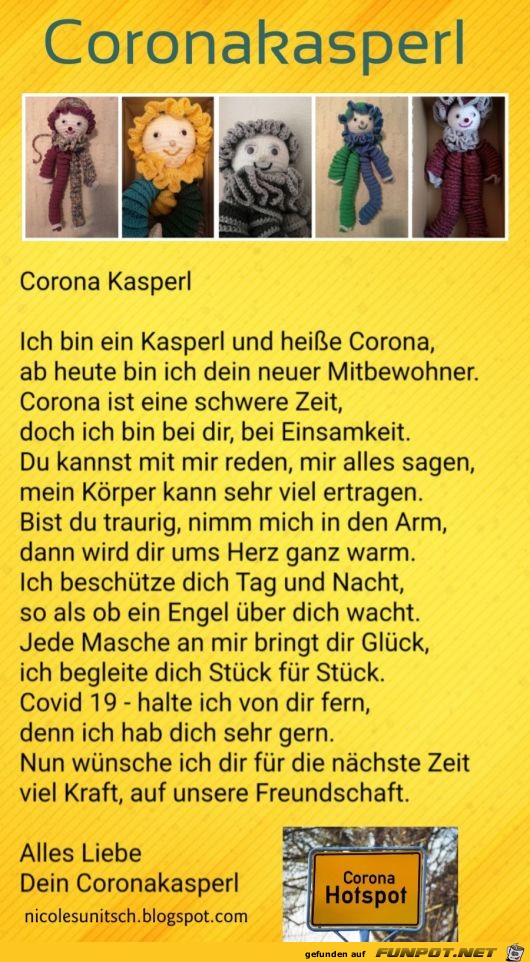 Coronakasperl - Covid 19 Beschtzer